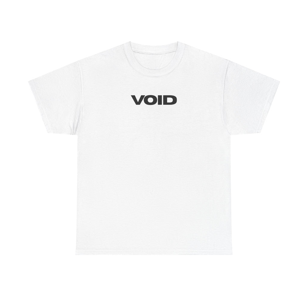 Void Resistance Graphic Tee — Minimal Front Logo & Sunset Back Print