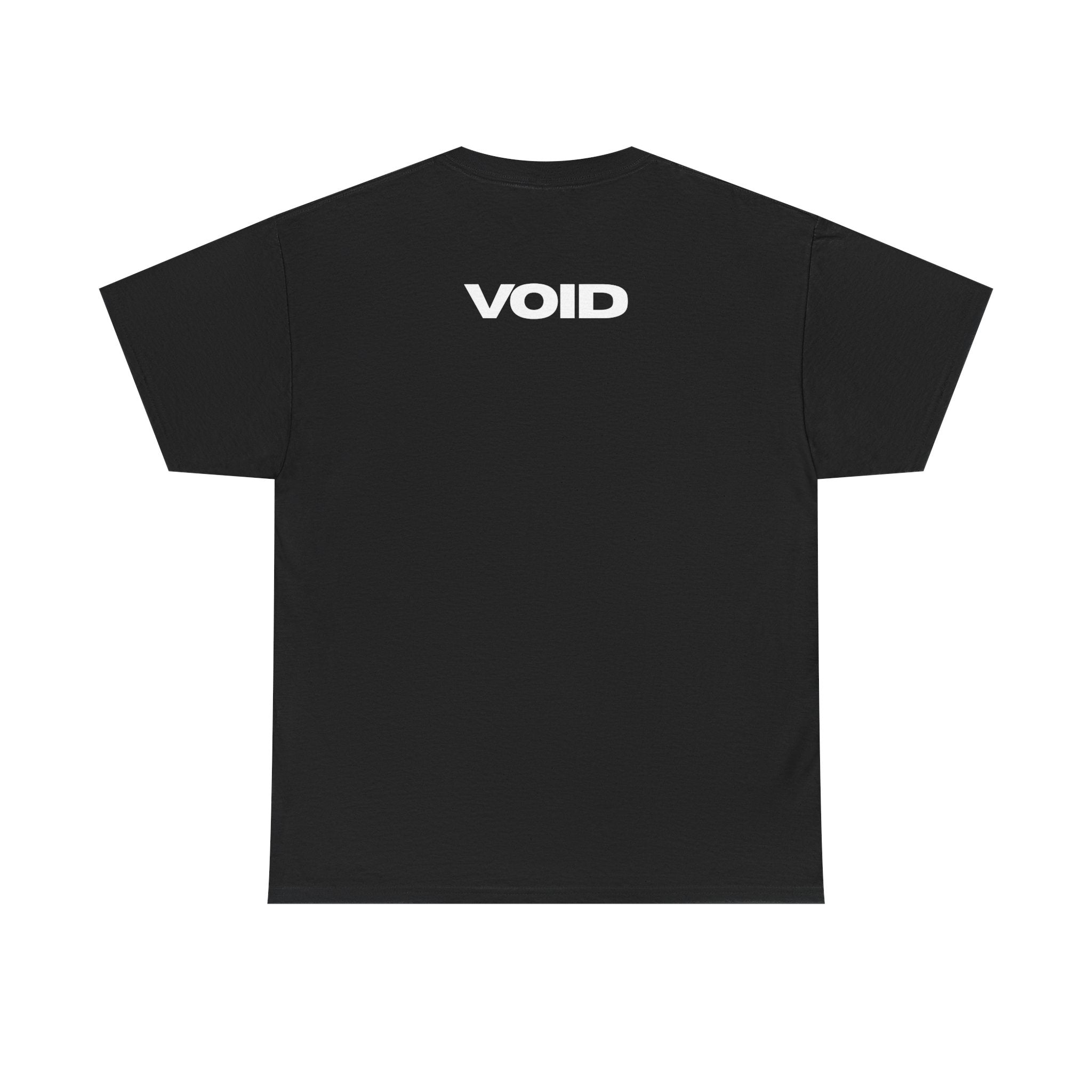 VOID Graphic Tee - Minimalist Black T-Shirt with Bold White Text