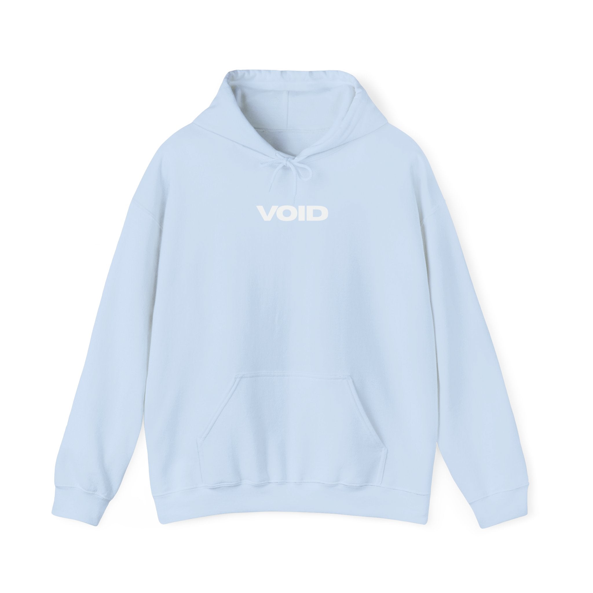 Void Graphic Hoodie — “VOID” Front Logo & “Resist the Void” Back Black Pullover
