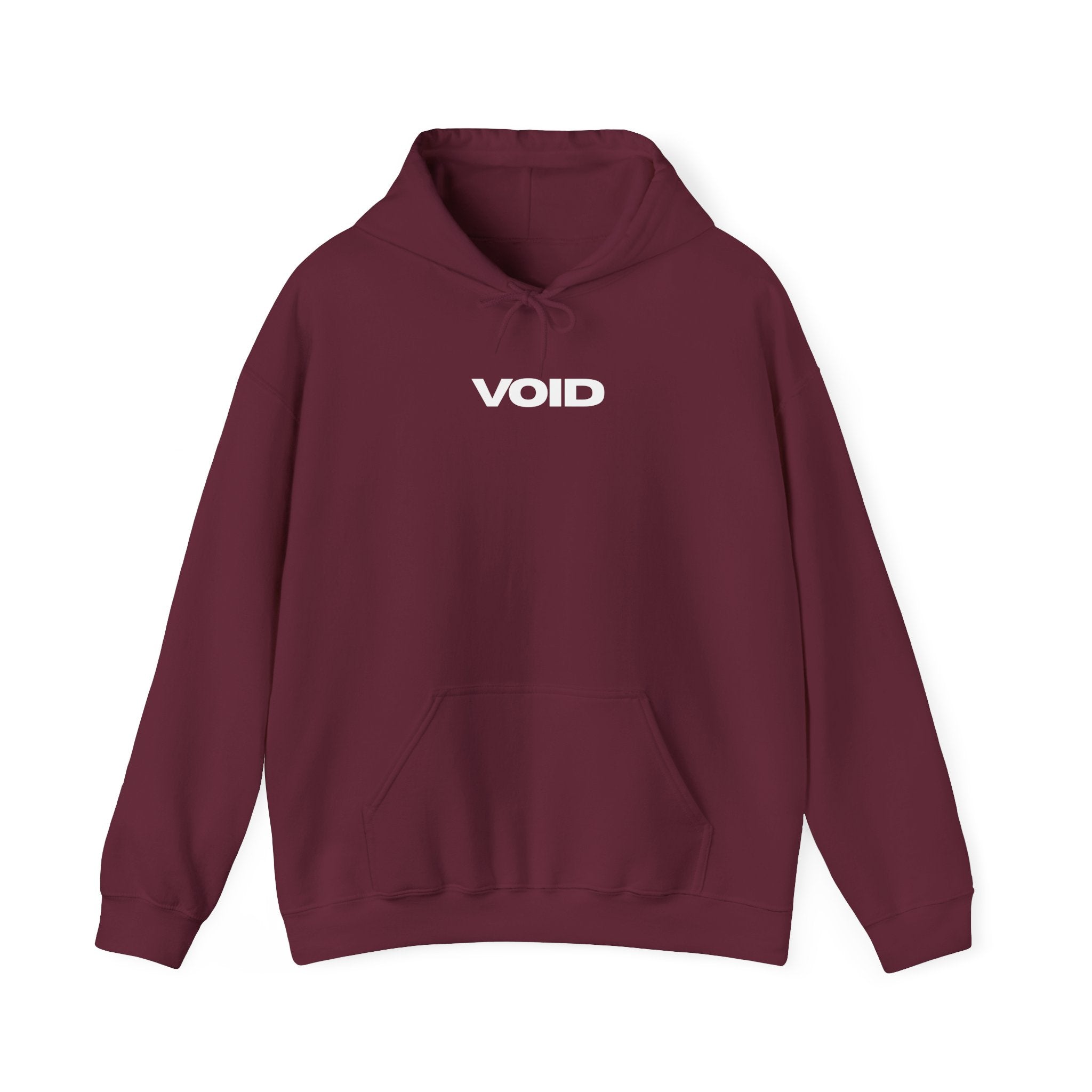 Void Graphic Hoodie — “VOID” Front Logo & “Resist the Void” Back Black Pullover