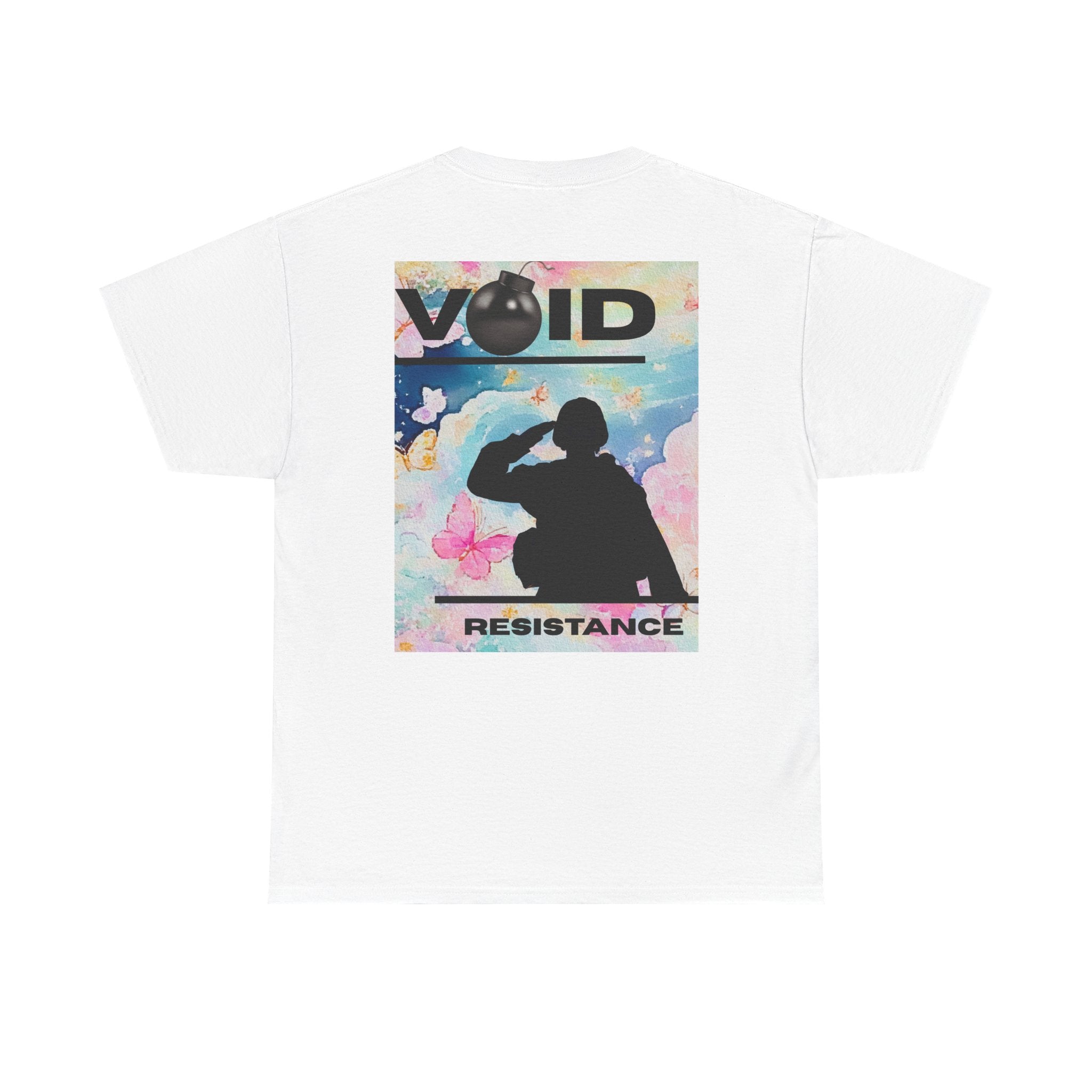 Void Resistance Tee — Graphic Back Print Vintage Poster T-Shirt