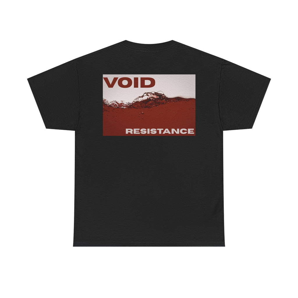 Void Resistance T-Shirt — Minimal Front Logo & Graphic Back Tee