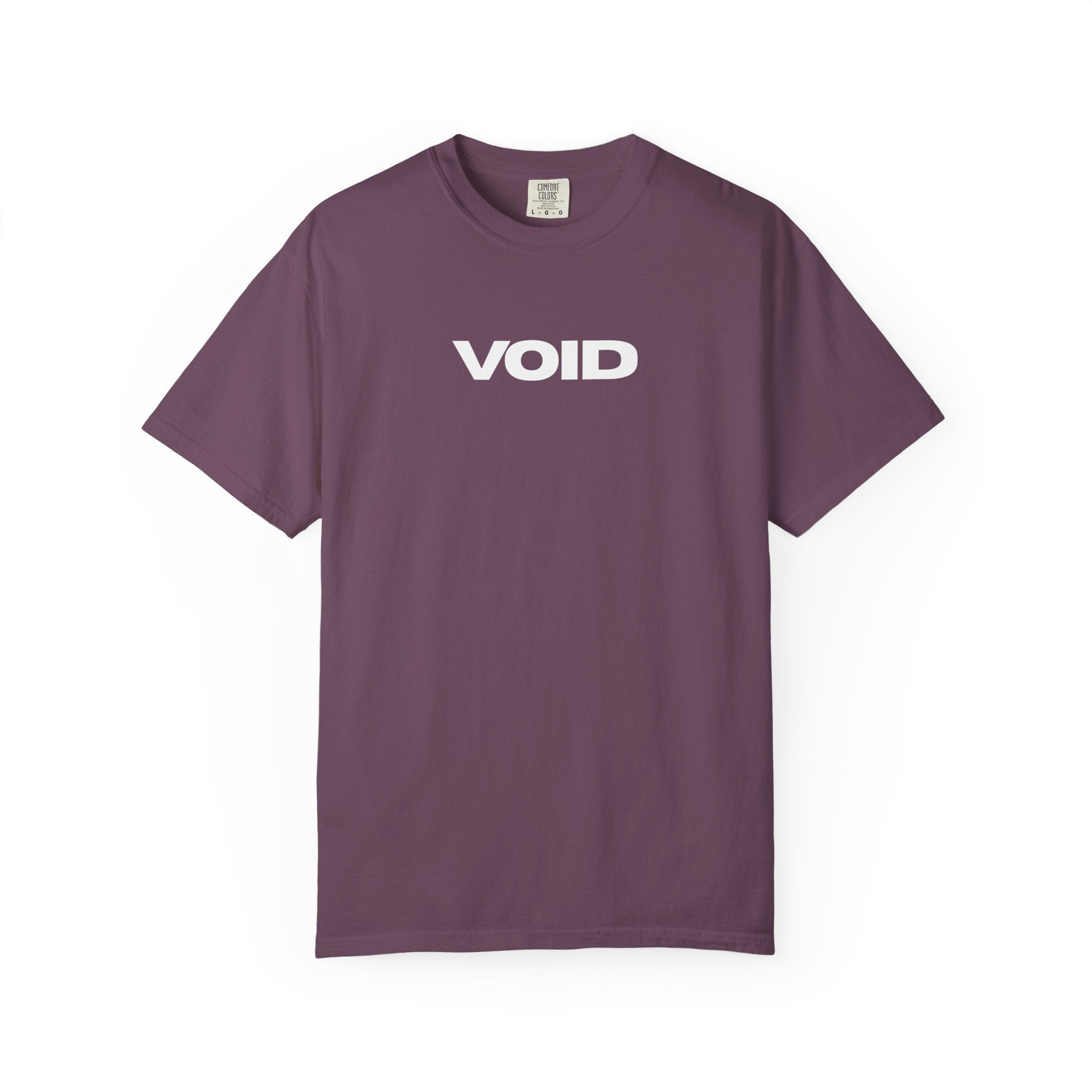 Void Graphic T-Shirt — Minimal Front Logo & Root Illustration Back