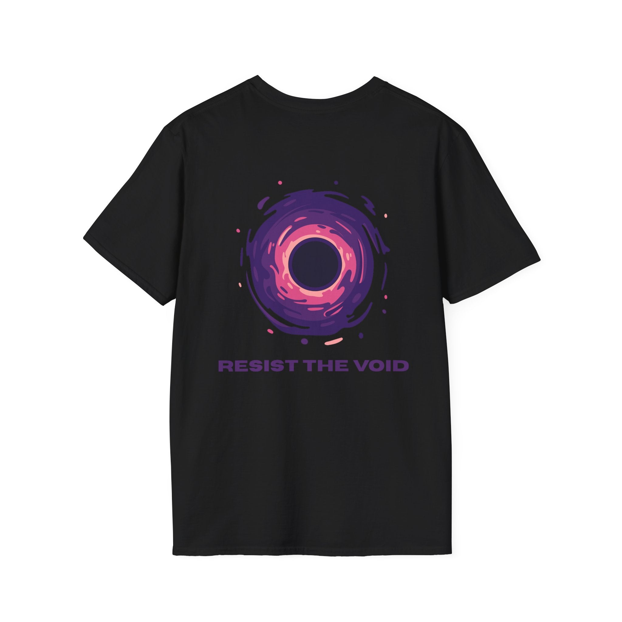 Void Graphic T-Shirt — "Resist the Void" Cosmic Black Tee