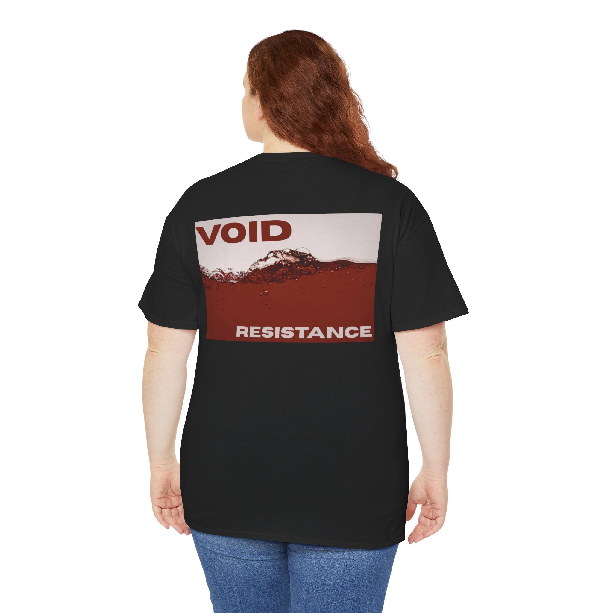 Void Resistance T-Shirt — Minimal Front Logo & Graphic Back Tee