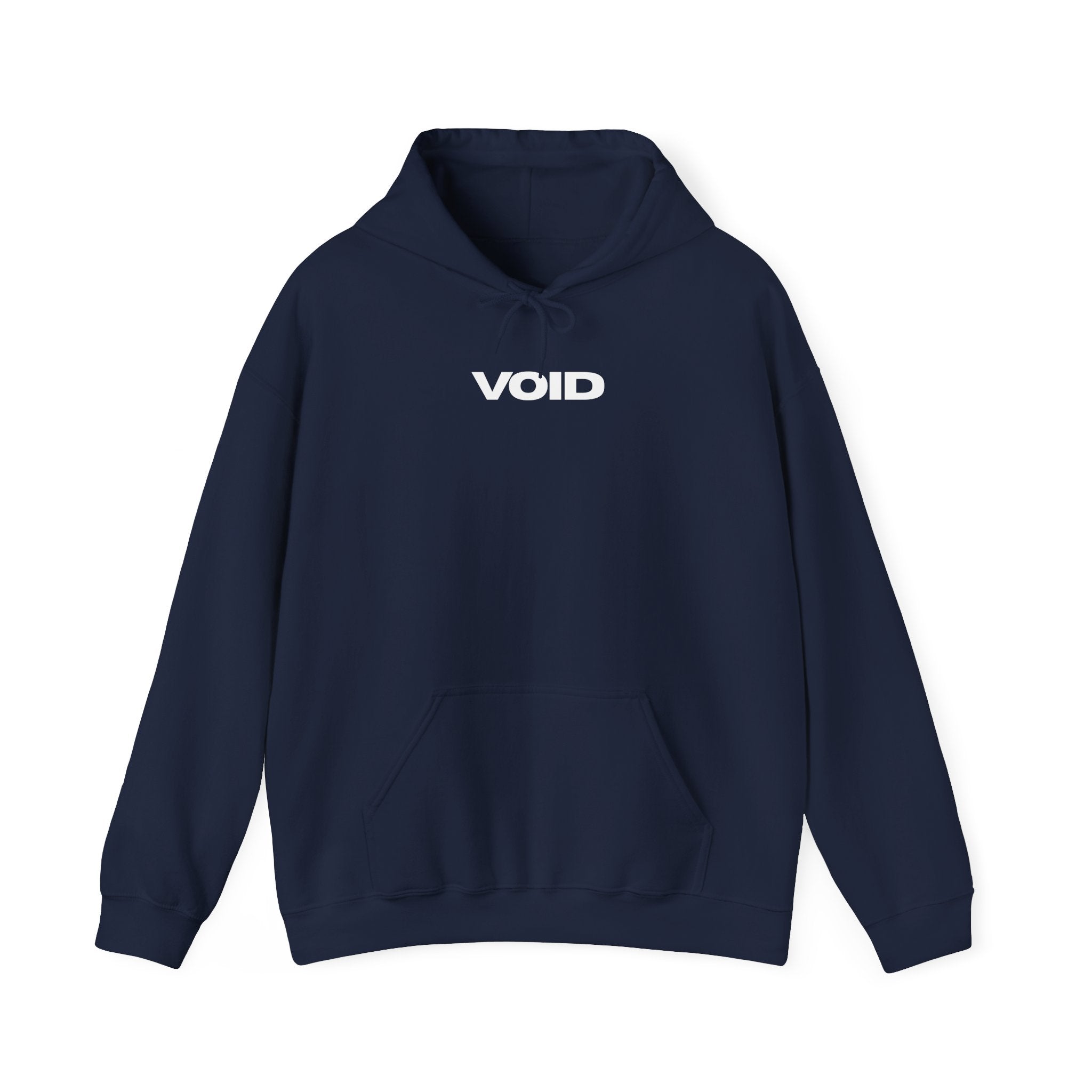 Void Eye Hoodie — Minimalist Graphic Pullover with 'VOID' Text and Eye Back Print