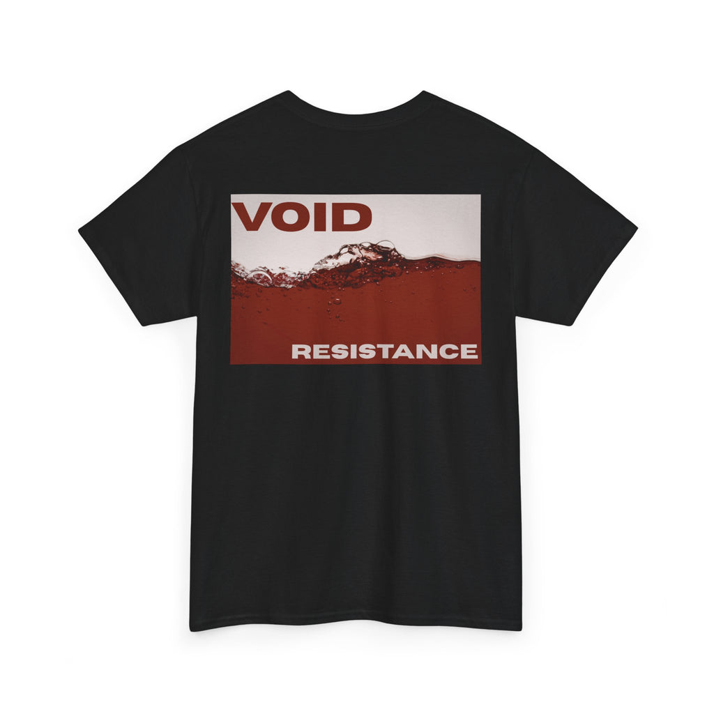 Void Resistance T-Shirt — Minimal Front Logo & Graphic Back Tee