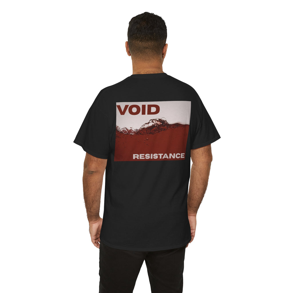 Void Resistance T-Shirt — Minimal Front Logo & Graphic Back Tee