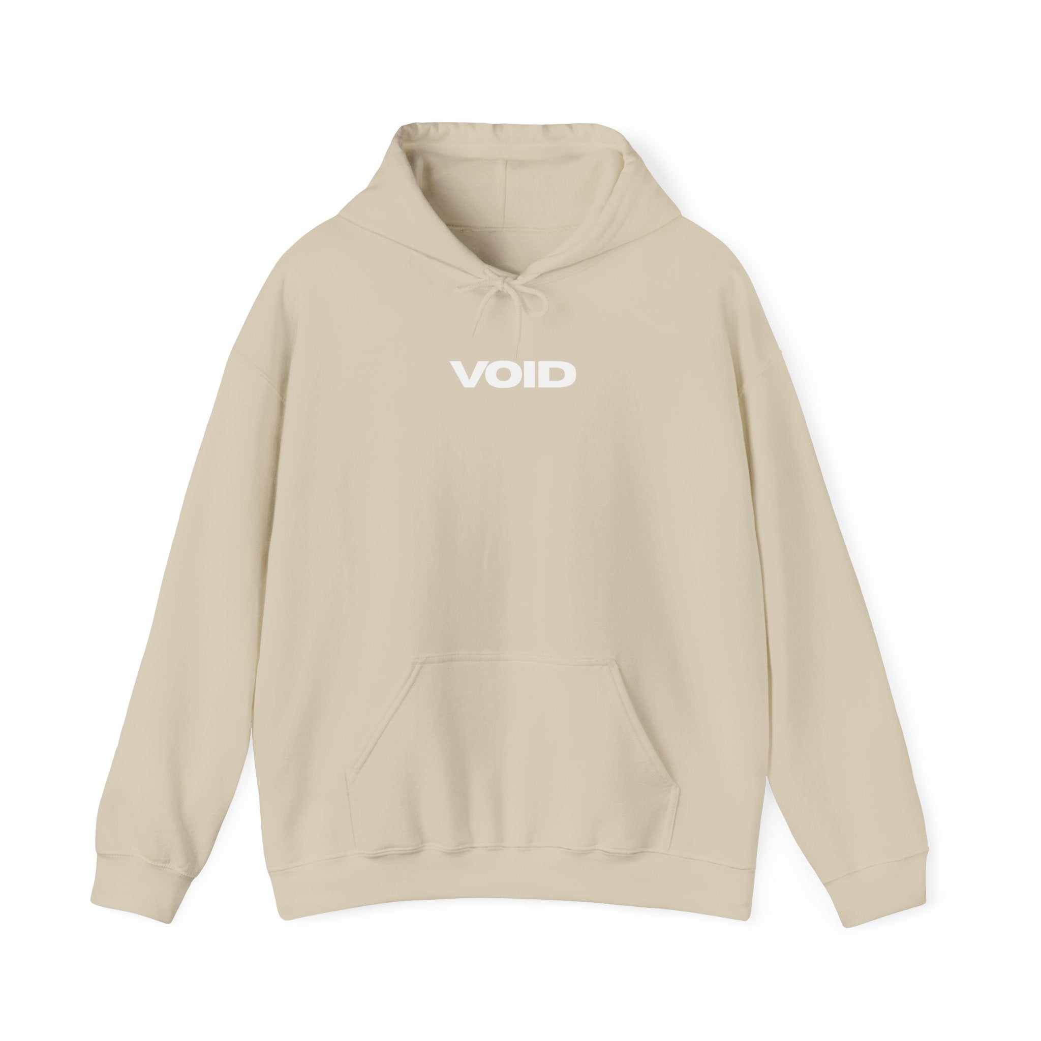 Void Graphic Hoodie — “VOID” Front Logo & “Resist the Void” Back Black Pullover