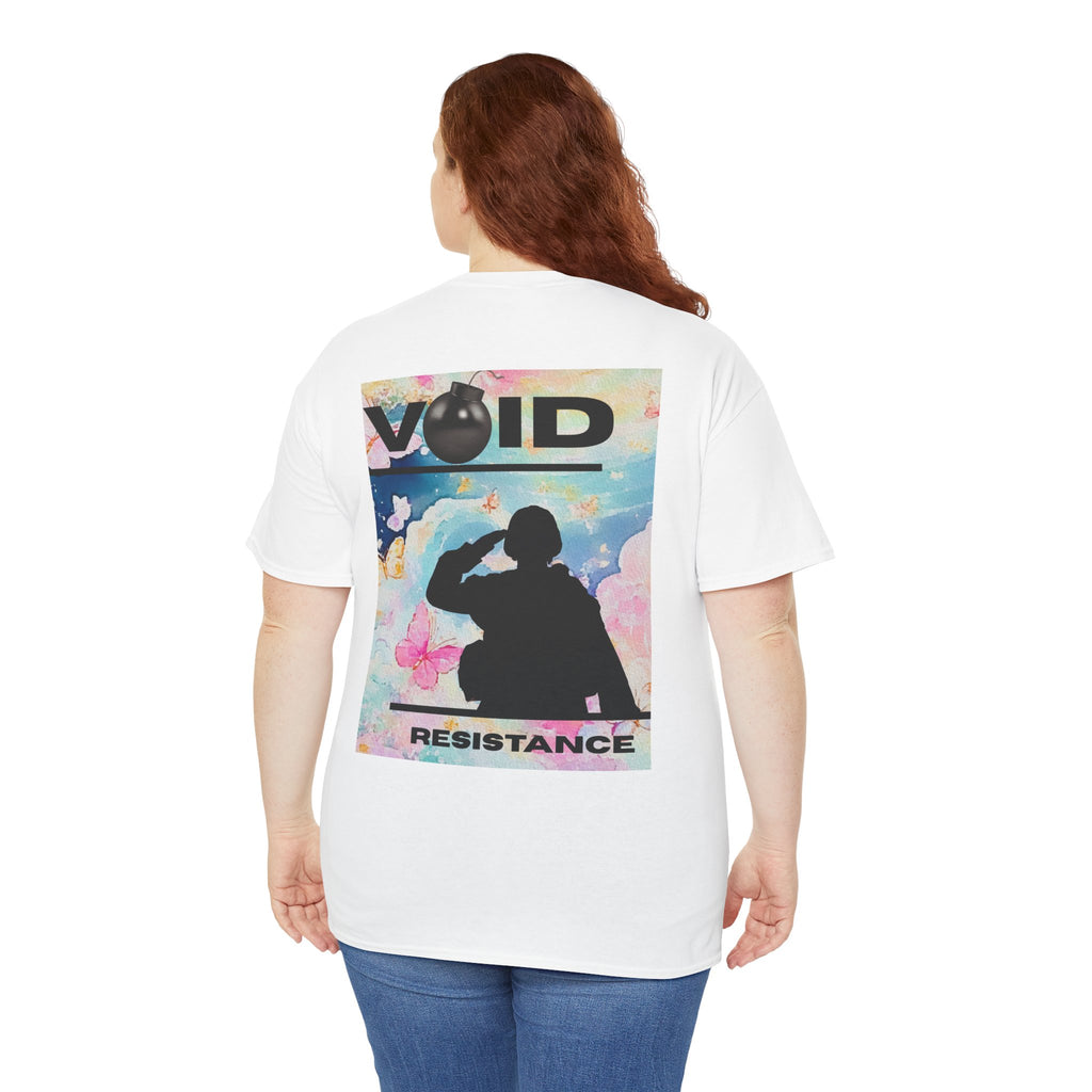 Void Resistance Tee — Graphic Back Print Vintage Poster T-Shirt