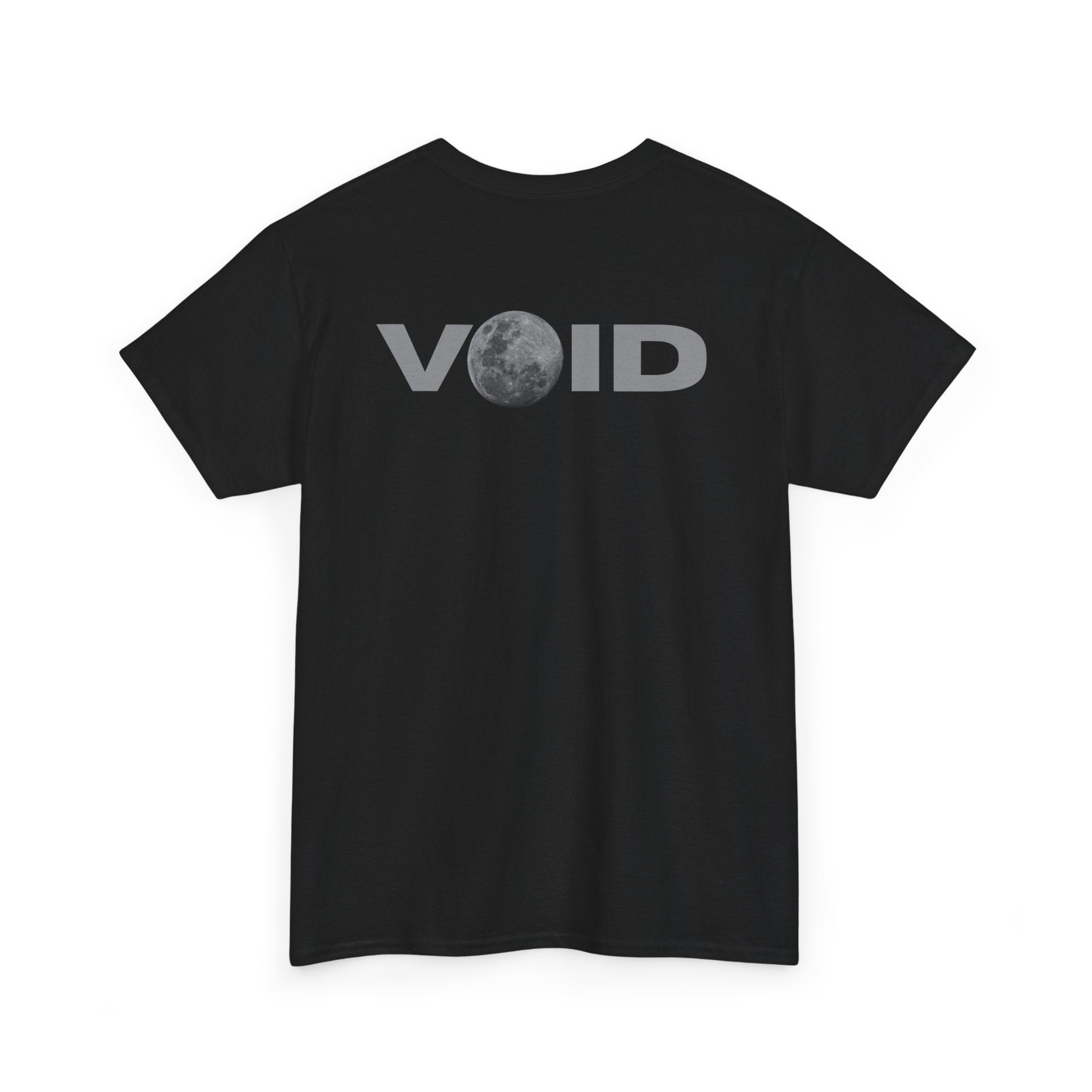 Void Moon T-Shirt — Minimalist Black Graphic Tee