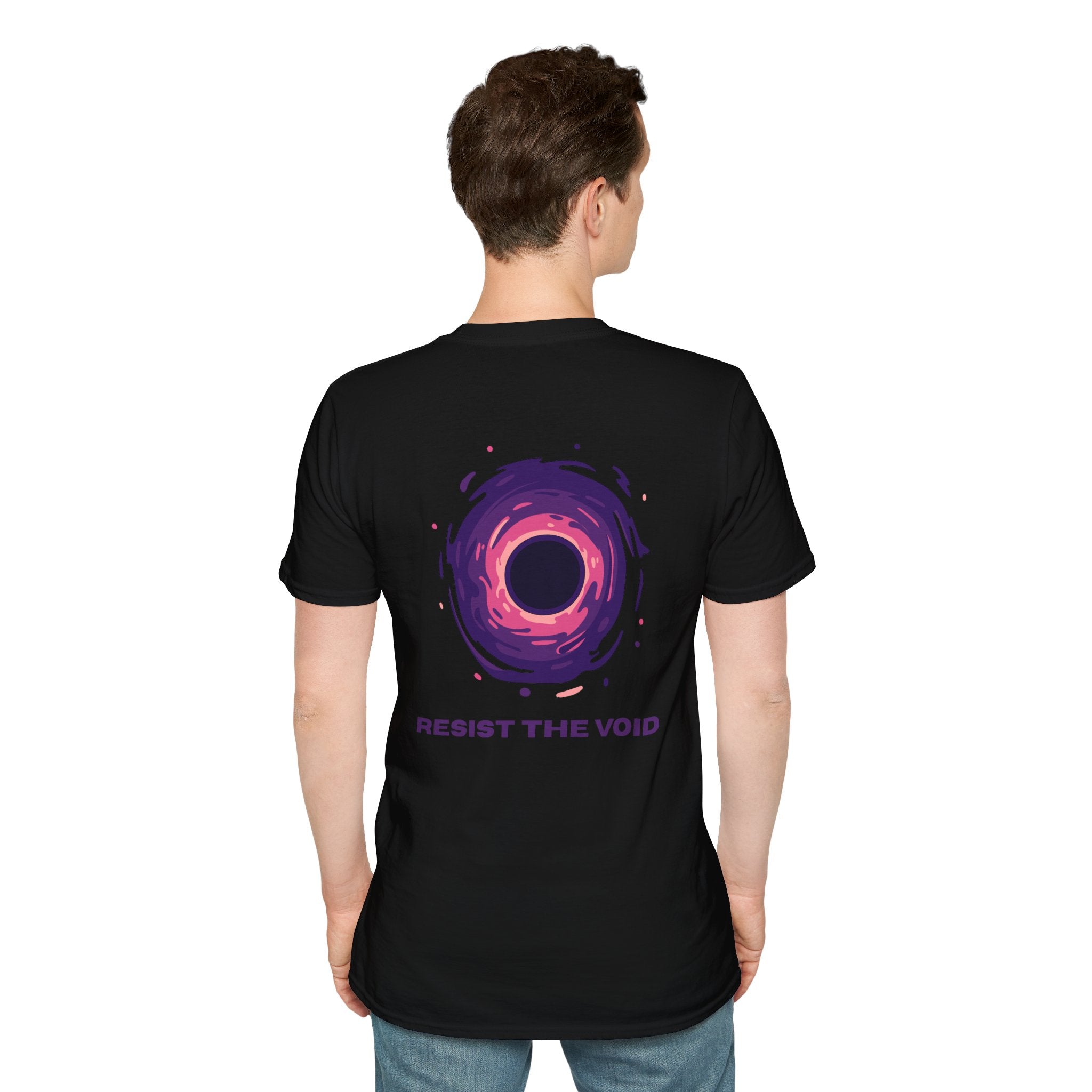 Void Graphic T-Shirt — "Resist the Void" Cosmic Black Tee