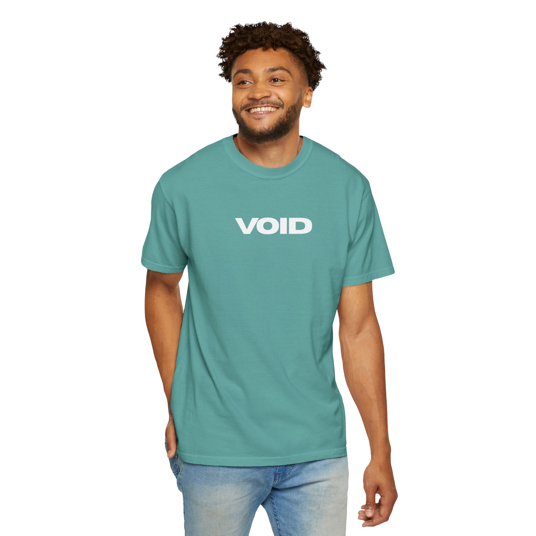 Void Graphic T-Shirt — Minimal Front Logo & Root Illustration Back